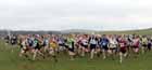 Start of the all ladies and male 65 plus BMAF Cross Country, Herrington, Sunderland.